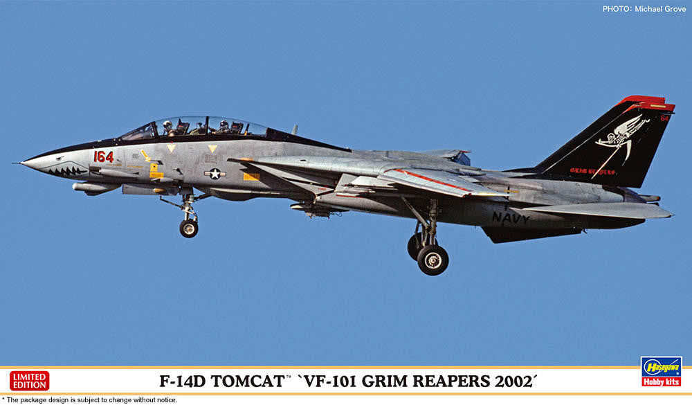 Hasegawa 1/72 F-14D Tomcat VF-101 'Grim Reapers' 02444